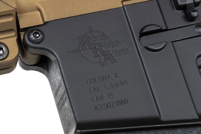 Specna Arms RRA SA-E24 HAL ETU™ Chaos Bronze airsoft carbine with orange discharge device