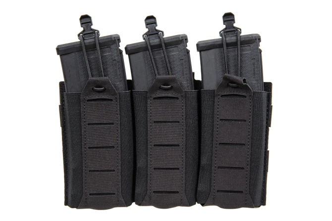 Front panel for three 5.56 MG-97-BLK magazines