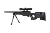 Specna Arms SA-S11 sniper airsoft rifle with scope and bipod Black