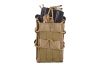 Double Universal Open II Magazine Pouch - Tan