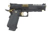 E&amp;C EC-2104 airsoft pistol Black and gold