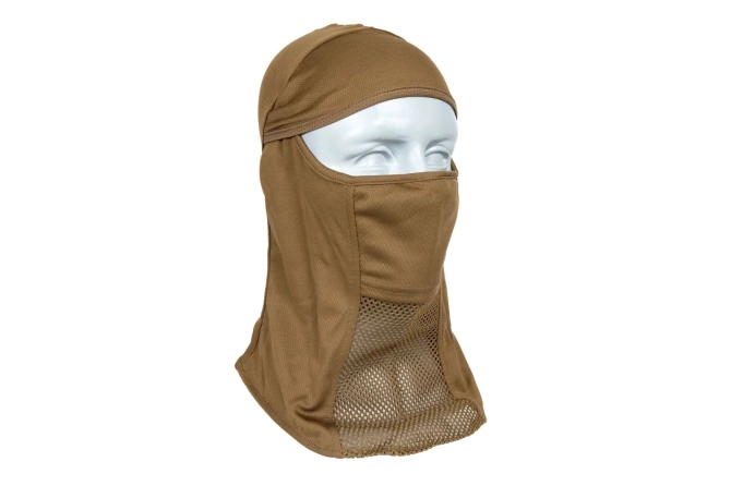 Light balaclava with face protector - Tan