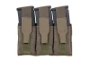 Triple magazine loader with flap Wosport Ranger Green