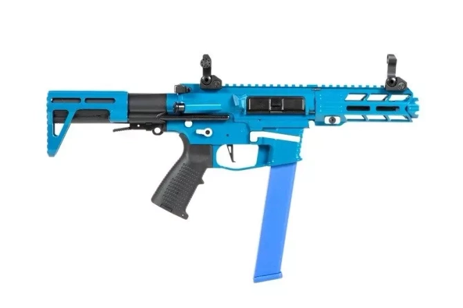 Replika pistoletu maszynowego Nemesis X9 - niebieska