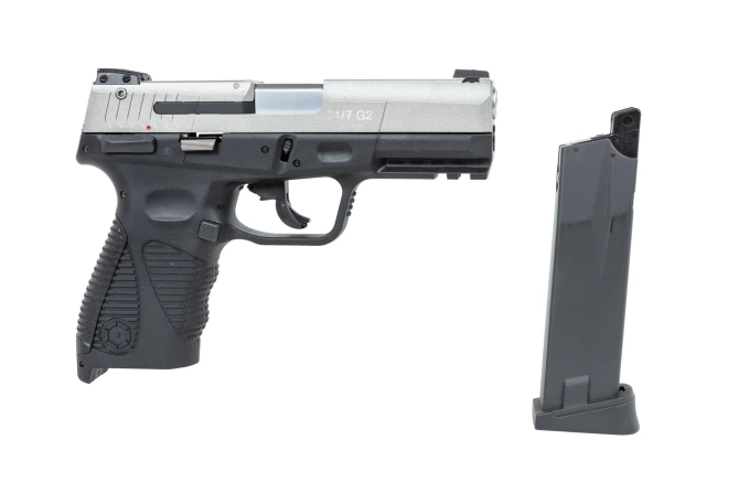 Pistolet ASG Cybergun 24/7 G2 CO2 Czarno-srebrny