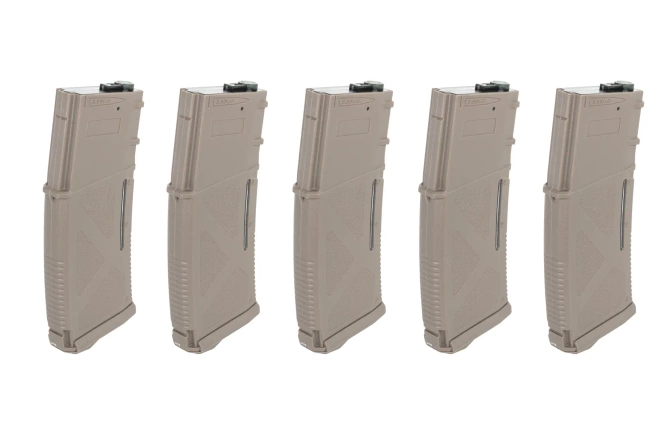 Magazynek Mid-Cap 130/ 30 kulek Arcturus EMM M4/M16 Variable-Cap do replik M4/M16 Flat Dark Earth (5 pack)