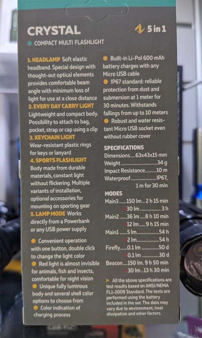 Latarka CRYSTAL RED - ARMYTEK