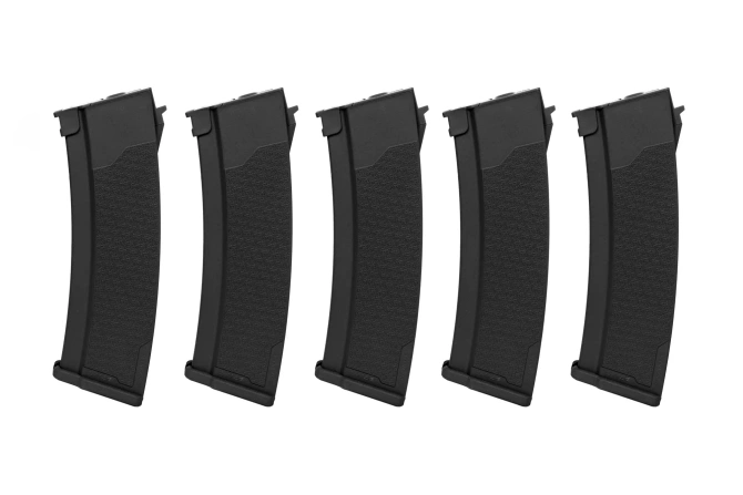 Set of 5 S-Mag magazines for J series - Hi-cap - black