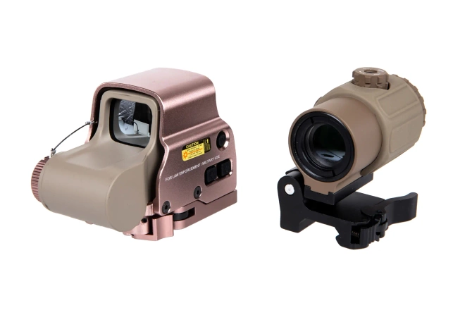 WADSN type XTO collimator set with magnifier type T43 Dark Earth