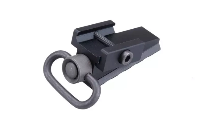Tactical sling attachment point with RIS rail