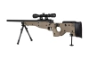 Specna Arms SA-S14 sniper airsoft rifle with scope and bipod Tan