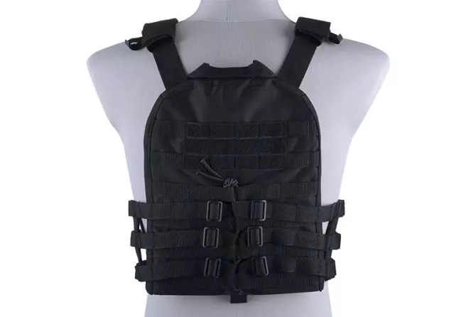 Plate Carrier w/ Removable Panel Tactical Vest - Black