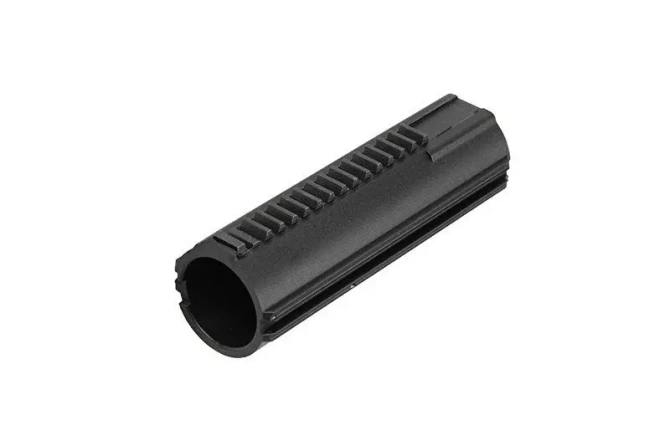 Reinforced piston with 15 steel teeth