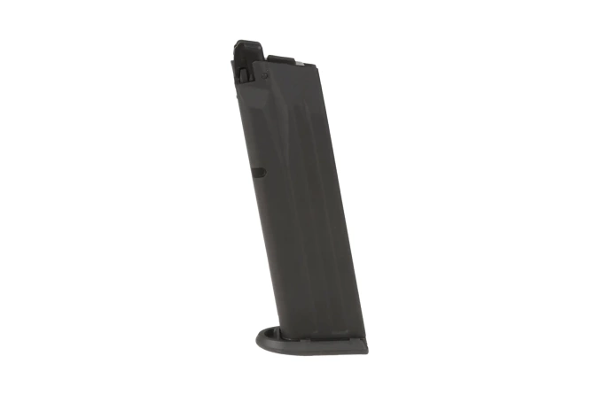 22rnds. real-cap gas magazine for Walther PPq M2 handgun type replicas - black
