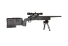 SA-S02 CORE™ High Velocity Sniper Rifle Replica with Scope and Bipod - Black