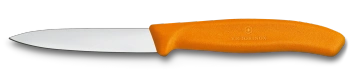 Swiss Classic, nóż, ostrze gładkie, 8 cm, pomarańczowy - Victorinox