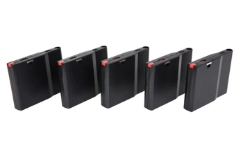 Set of 5 polymer magazines for SRS Silverback replicas Black