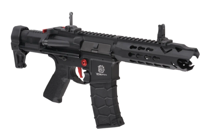 Replika karabinka Avalon Leopard CQB - Black/Red
