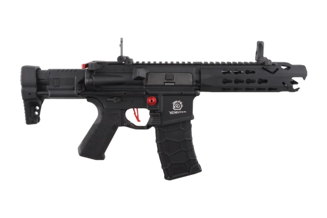 Replika karabinka Avalon Leopard CQB - Black/Red