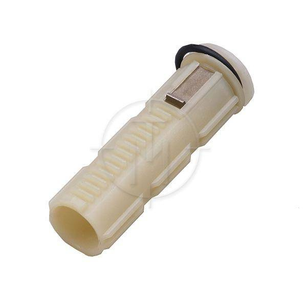 Plastic piston with piston head.