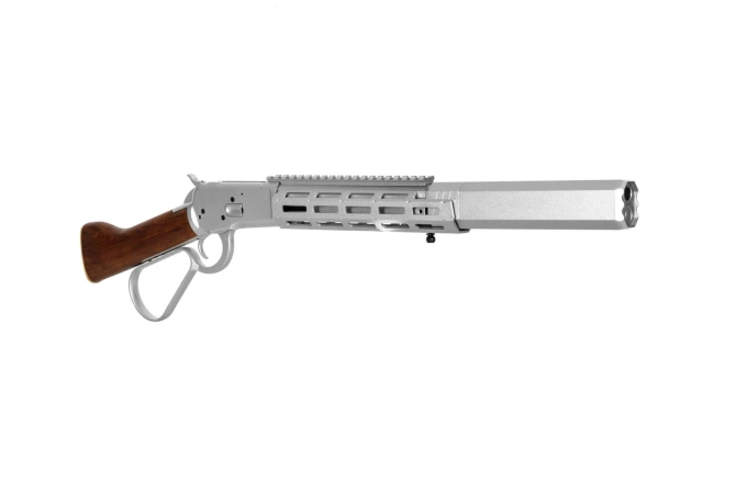 Rifle replica 1873RS (Real Wood) - silver