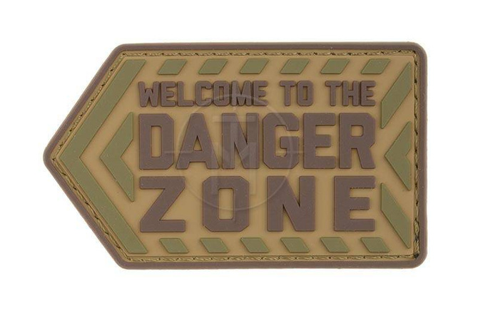 Danger Zone PVC Badge - Multicam