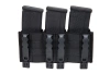 Triple open magazine pouch 7.62 mm Wosport Black