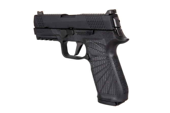 WE F18 Compact Green Gas Pistol replica Black