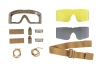 Wosport GG-005 tactical goggles with interchangeable lenses Tan