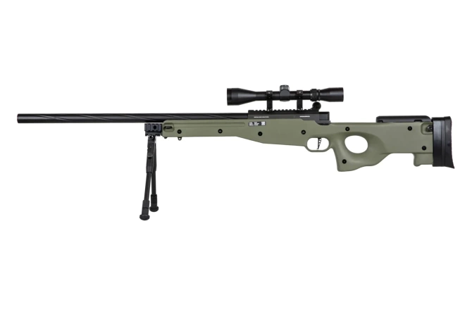 Specna Arms SA-S11 sniper airsoft rifle with scope and bipod Olive