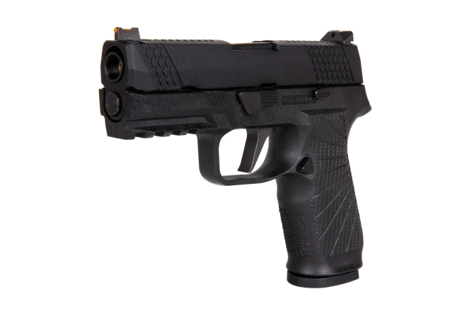 WE F18 Compact Green Gas Pistol replica Black