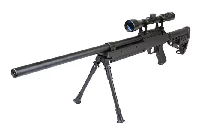 MB13D sniper rifle replica with scope and bipod