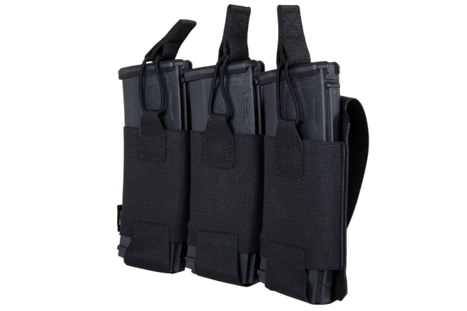 M-Tac Ładownica elastyczna na 3 magazynki Elite Laser Cut Czarna