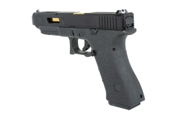 E&amp;C EC-1203 airsoft pistol Black and gold
