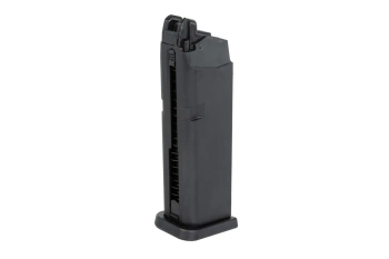 Magazynek green gas 20 kulek E&C do replik typu Glock 19 MA016 Czarny