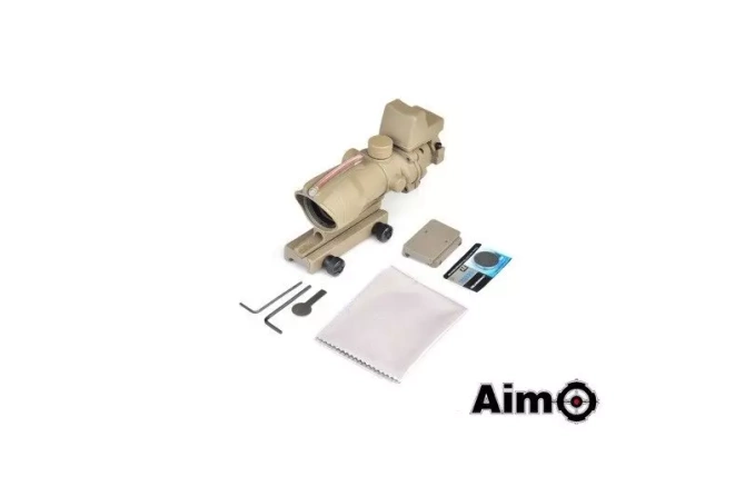 4X32C ACOG (Fibre Optics Illumination + RMR Sight) Replica - Tan