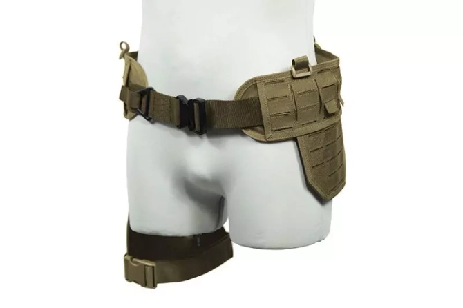 Drop-Leg Laser-Cut Tactical Belt - Tan