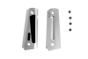 Aluminiowe okładziny chwytu TYPE B do pistoletów typu Colt 1911 - srebrne
