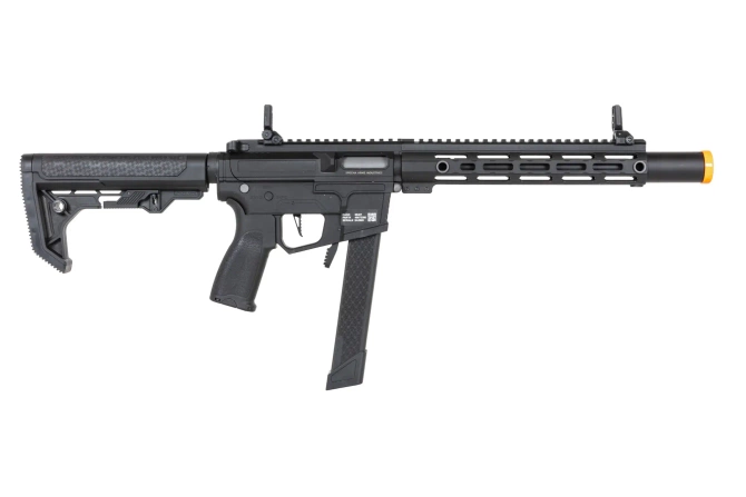 airsoft Specna Arms SA-FX02 FLEX™ HAL ETU machine gun Black with orange discharge device