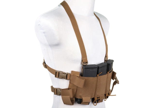 Minimalist Chest Rig waistcoat Wosport VE-108 Coyote Brown