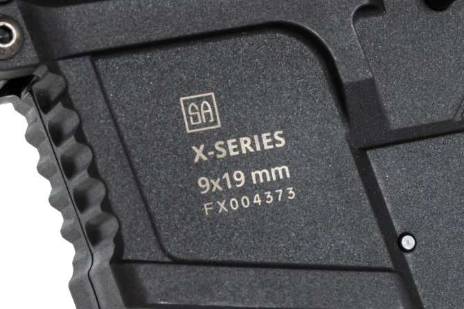 airsoft Specna Arms SA-FX01 FLEX™ HAL ETU machine gun Black with orange discharge device