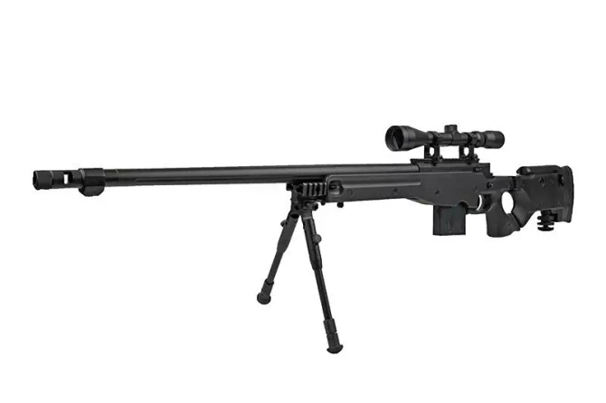 MB4403D sniper rifle replica - with scope and bipod