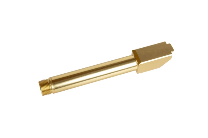 Non-Recoiling 2 Way Fixed" Outer Barrel for Umarex Glock 17 Replicas - Gold"
