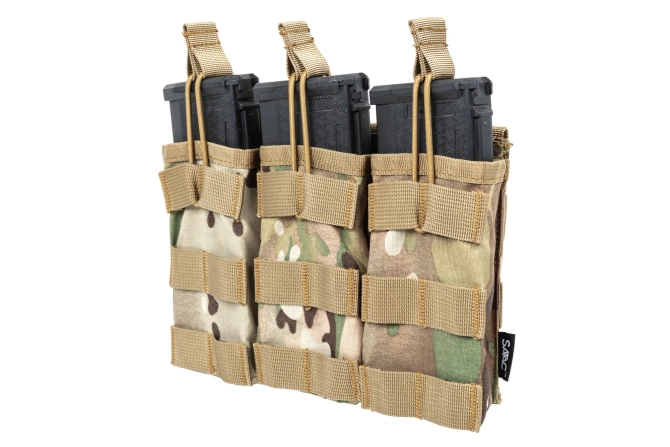 Potrójna ładownica typu Open na magazynki M4/M16 Specna Arms Tactical Multicam