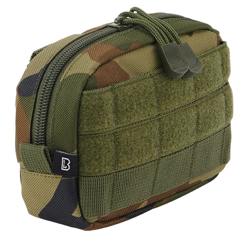 Brandit compact utility pouch with Velcro panel 8048 Woodland