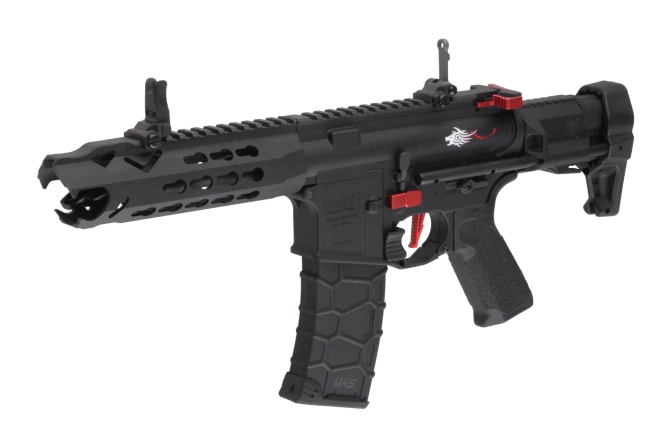 Replika karabinka Avalon Leopard CQB - Black/Red