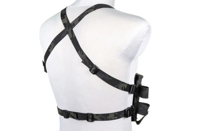 Minimalist Chest Rig waistcoat Wosport VE-108 MC Black