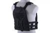 Plate Carrier w/ Removable Panel Tactical Vest - Black