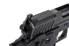 airsoft SRC Dark Viper DUAL POWER pistol with carrying case and green gas magazine Black