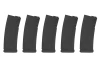 Set of 5 S-Mag Mid-Cap magazines for 125 rounds - black